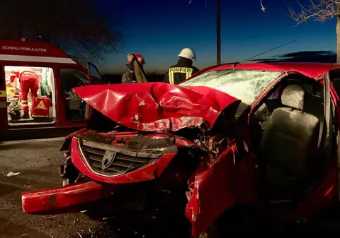FOTO | Accident grav în Teleorman, în ziua de Crăciun. Doi tineri au murit, un al treilea este la spital / FOTO&VIDEO