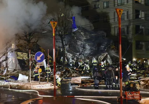 FOTO| Zeci de răniți într-o explozie uriașă produsă într-un restaurant din Japonia