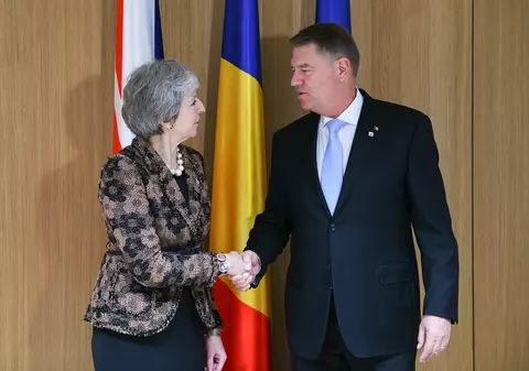 Klaus Iohannis s-a întâlnit cu premierul britanic Theresa May, la Bruxelles. Discuţii despre românii din Regat, în contextul Brexit