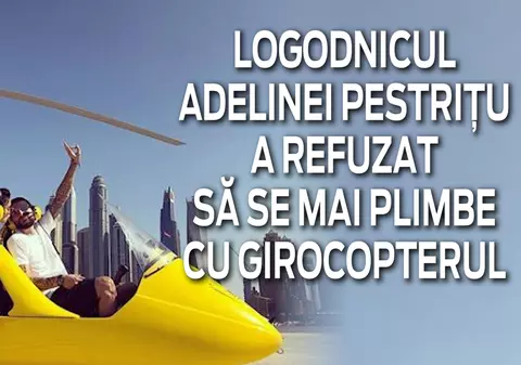 Adelina Pestrițu a vrut să-l plimbe pe Virgil cu girocopterul de ziua lui, dar n-a avut nicio sanșă. "A zis că nu se urcă nici mort"