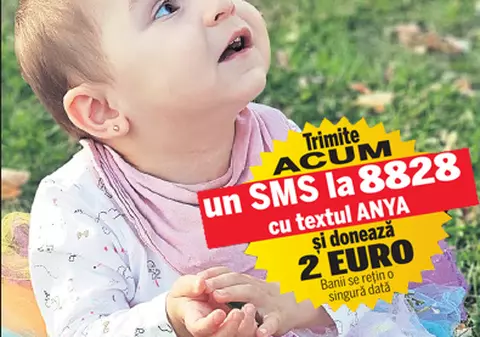 Acțiune umanitară finanțată și publicată de Fundația Ringier. Anya, apel urgent pentru salvarea unei inimi