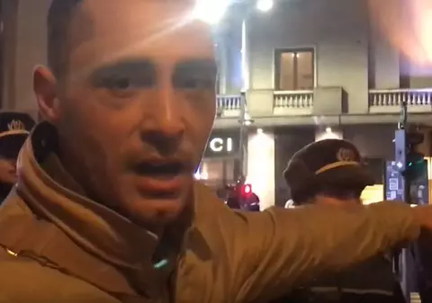 VIDEO/ Vladimir Drăghia, amendat de jandarmi în fața Ateneului: "M-au luat de mână și m-au tras". Ce spune Jandarmeria