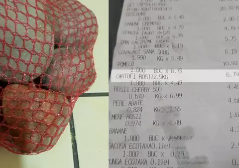 Surpriza găsită de un buzoian în sacul de cartofi cumpărat dintr-un supermarket. Era să spargă gresia când a ajuns acasă / VIDEO