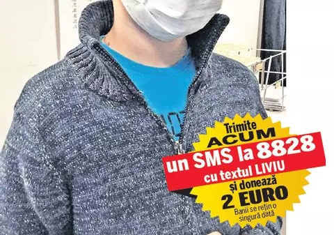 Un băiețel de 10 ani, olimpic la engleză, are nevoie de 50.000 € pentru a fi operat de cancer. Liviu are, de mai bine de un an, o tumoră pe vezica urinară