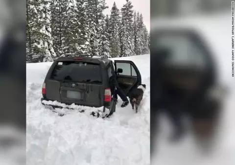 Un bărbat a stat înzăpezit în mașină timp de cinci zile și a supraviețuit miraculos cu singurul aliment pe care îl avea în vehicul. Cu același lucru și-a hrănit și câinele