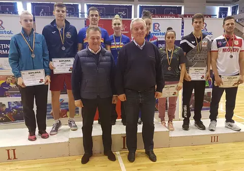 Campionii de la tenis de masă, eclipsați de președintele FRTM, Cristinel Romanescu, și de primarul Buzăului, Constantin Toma