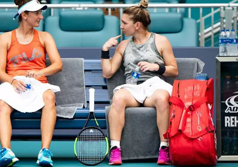 Simona Halep pregătește la Miami meciul de Fed Cup cu Franța! S-a antrenat cu Irina Begu