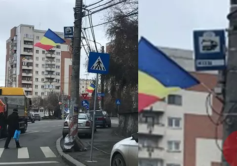 Stație de autobuz pe trecerea de pietoni, în Cluj Napoca |FOTO