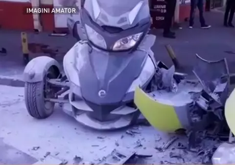 Un bărbat a făcut infarct la volan și a lovit mai multe mașini, în Capitală