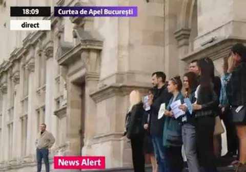 Un nou protest al magistraților la Curtea de Apel din București