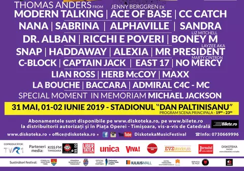 Diskoteka Festival, detalii de backstage: artiștii plătiți integral din octombrie ! Sabrina, Modern Talking sau CC Catch, doar câteva dintre nume (PUBLICITATE)