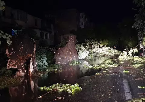 Furtună extrem de puternică în Germania, cel puțin 20 de persoane au fost rănite. Vântul a suflat cu 110 kilometri la oră