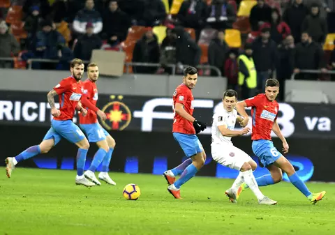 Liga 1, play-off, etapa a 10-a. FCSB - CFR Cluj 1-0. Teixeira, gol fabulos. Hora a ratat un penalty