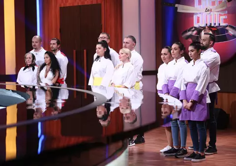 Accident în bucătăria Chefi la cuțite. "Așa ceva nu s-a întâmplat niciodată! Să rămâi fără farfurie pe bandă este chiar rău!" | FOTO