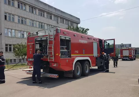 Incendiu la Spitalul CFR din Constanța. 60 de persoane au fost evacuate