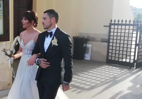 VIDEO | Mijlocașul naționalei Nicolae Stanciu s-a căsătorit ieri la Alba Iulia