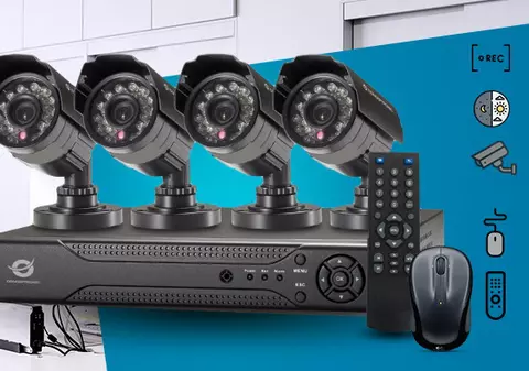 (Publicitate) Sistem supraveghere cu 4 camere