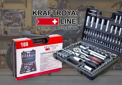 (Publicitate) Trusă de scule KraftRoyal cu 108 piese