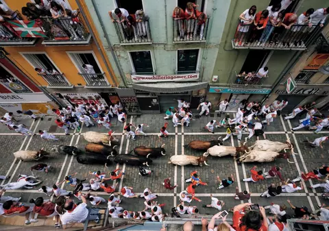 FOTO | Patru persoane rănite anul acesta de tauri la Pamplona