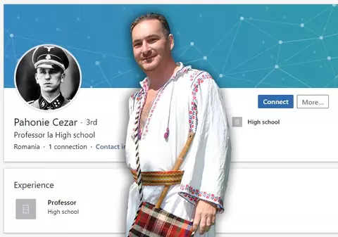 Un profesor de istorie din Mehedinți are la profil poza unui criminal de război nazist! Răspuns halucinant: “Nu au copiii carte să știe cine e”
