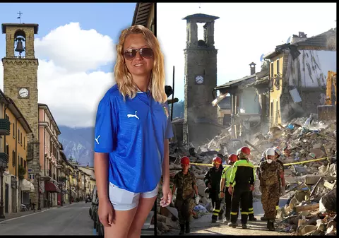 Amatrice, 3 ani de la dezastru. Românca pe care cutremurul care a distrus un oraș nu a reușit să o doboare. Trăiește printre ruine și e voluntar la Crucea Roșie