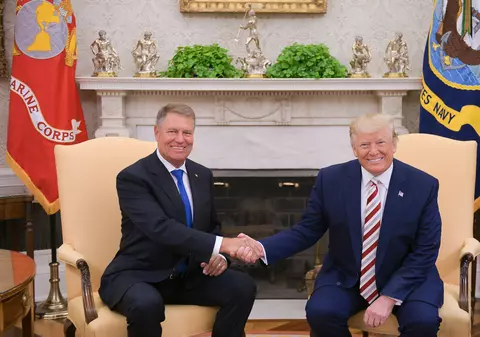 Imaginile difuzate de Casa Albă după întâlnirea dintre Klaus Iohannis și Donald Trump