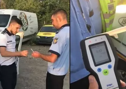 Poliţist din Iași, prins băut de colegi la volanul maşinii de serviciu