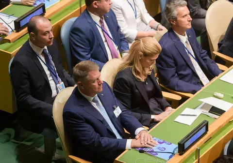 FOTO | Preşedintele Klaus Iohannis, prezent la Adunarea Generală a ONU. Anunţă lansarea raportului de impact pentru 2019 al mişcării HeForShe