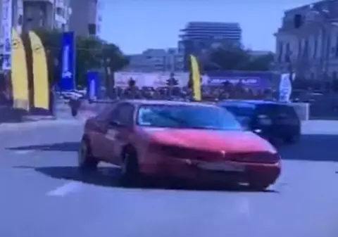 VIDEO | Şase persoane, între care doi copii, la spital după ce o maşină din cursă a derapat în afara traseului la Raliul Craiovei