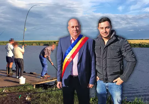 Fiul primarului PNL rasist a primit balta din comuna condusă de tatăl său și le spune „Cioroiule!” celor care se plâng că balta nu are pește!