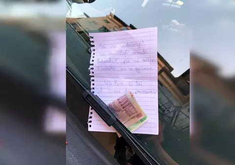 Gestul făcut de un șofer din Ploiești, care nu a putut să plătească parcarea la aparatul de taxare