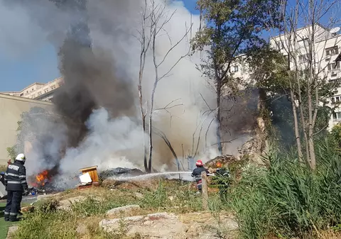 Incendiu în centrul Capitalei, în apropiere de Ministerul de Finanțe