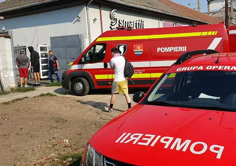 Un incendiu a izbucnit la o sală de sport din Timișoara, sâmbătă după-amiază. Focul  ar fi fost provocat intenționat