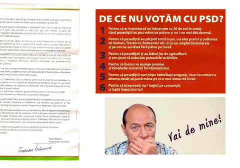 Istoria ultimelor alegeri prezidențiale. Anul 2009: Băsescu, peste Geoană! ”Votul vostru poate însemna o șansă pentru viitorul României!”