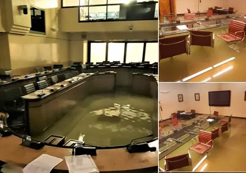 Consiliul Regional din Veneția a fost inundat după ce aleșii locali au respins o serie de amendamente pentru combaterea schimbărilor climatice!