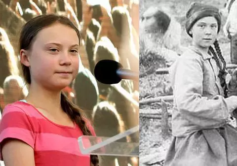 O fotografie făcută acum 120 de ani convinge oamenii că Greta Thunberg este o călătoare în timp