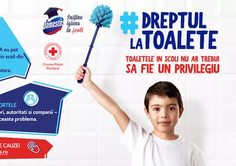 (Publicitate) Școlile din zonele defavorizate se pot înscrie în campania Domestos pentru dotarea și modernizarea grupurilor sanitare