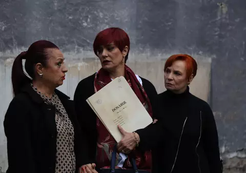 Maia Morgenstern și Adriana Trandafir au ajuns la fosta închisoare de la Piteşti