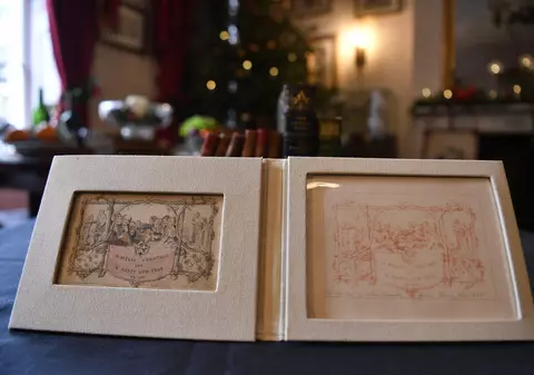 Cum arată prima felicitare de Crăciun. A fost tipărită acum 176 de ani