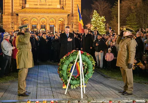 Comemorarea a 30 de ani de la declanșarea Revoluției | Iohahnis, la Timișoara: "Sunt sigur că vom ști să prețuim lumea liberă pe care le-o datorăm eroilor noștri"