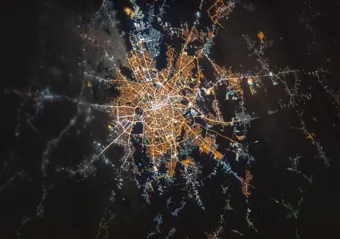 Cum arată Bucureștiul văzut din Stația Spațiala Internațională. Fotografii publicate de NASA