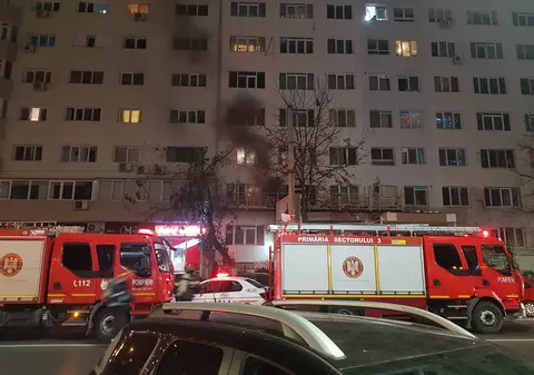 Incendiu la un salon de bronzat din sectorul 3 din București. De la ce a pornit focul