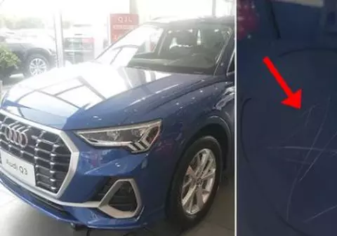 Amendă usturătoare pentru părinți după ce o fetiță a zgâriat 10 mașini de lux într-un showroom