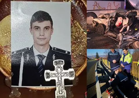 Polițistul care a murit în accidentul din Bistrița din cauza vitezei avea doar 22 de ani. Mesajul sfâșietor, publicat de mama tânărului