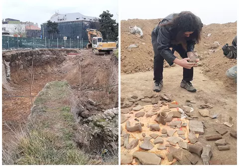 Istorie aruncată pe maidan.  Se sapă noaptea în situl istoric al Constanței și pământul plin de comori e cărat la marginea orașului!