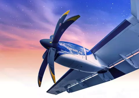 VIDEO | Primele imagini cu cea mai nouă aeronavă din dotarea Tarom. Nu se știe suma totală pe care o va plăti statul român, însă numai taxa de rezervare a comenzii a fost de 900.000 de euro