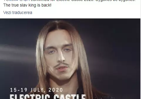 Tommy Cash revine la Electric Castle, după ce anul trecut a fost "interzis" la celebrul festival din cauza unei manele