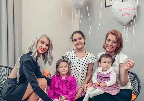 Andreea Bălan și George Burcea i-au rupt turta fetiței lor. Primele imagini de la eveniment