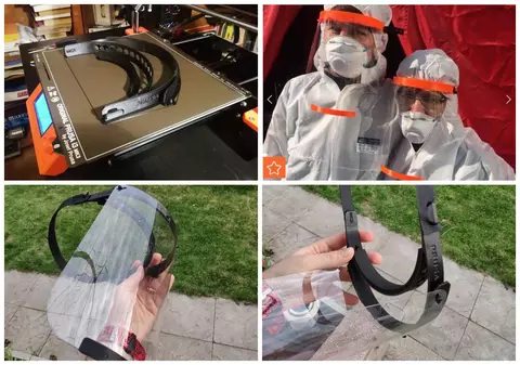 Știrea bună a zilei. O echipă de robotică a unui liceu face viziere pentru personalul medical din Prahova. Medicii le poartă deja