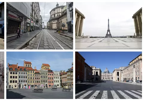 Orașe cu milioane de locuitori, pustiite de coronavirus. Cum arată străzile goale și fără turiști